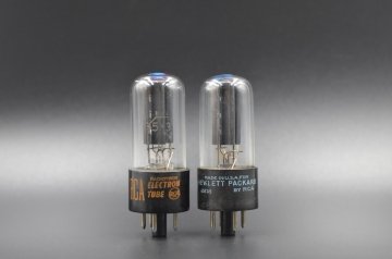 5Y3GT RCA BLACK PLATE SMALL BOTTLE  			