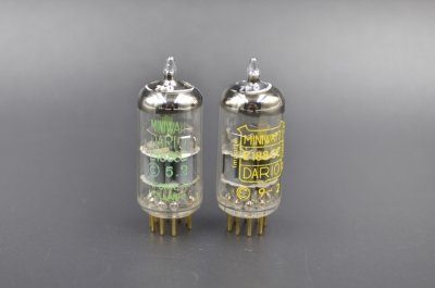 E188CC PHILIPS HEERLEN MINIWATT DARIO VR5 ⊿ PAIR  			