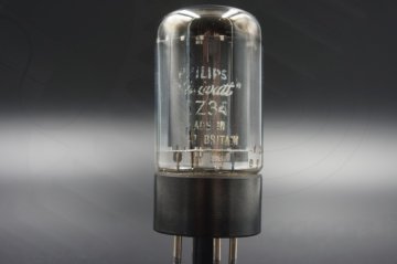 MINIWATT MULLARD GZ34 f32 B DOUBLE HALO  			
