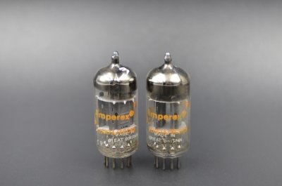 MULLARD AMPEREX ECC83 I63 B PAIR  			