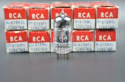 RCA 6189 12AU7WA TRIPLE MICA  			