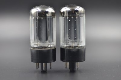 RCA MULLARD GZ34 f32 B DOUBLE HALO PAIR  			