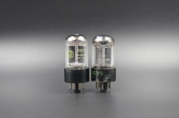 SYLVANIA 6SN7GT Black plate ring getter  			