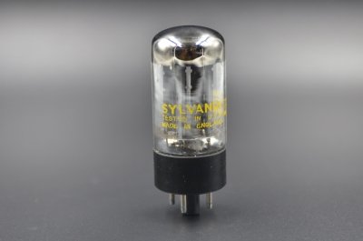 SYLVANIA MULLARD GZ34 f32 B DOUBLE HALO SINGLE  			
