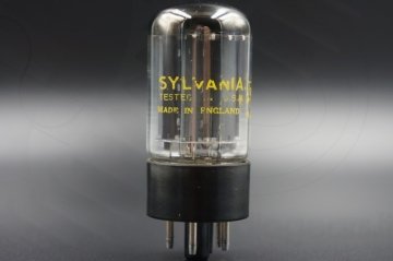 SYLVANIA MULLARD GZ34 f32 B DOUBLE HALO  			