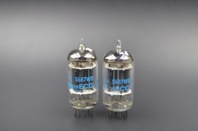 SYLVANIA PHILIPS ECG 5687WB PAIR  			